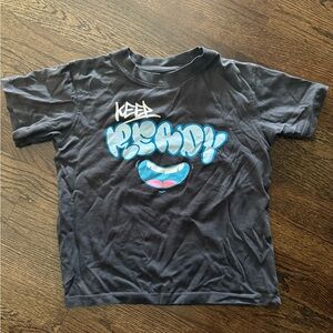 Zara Kids Black and Blue Graphic Tee